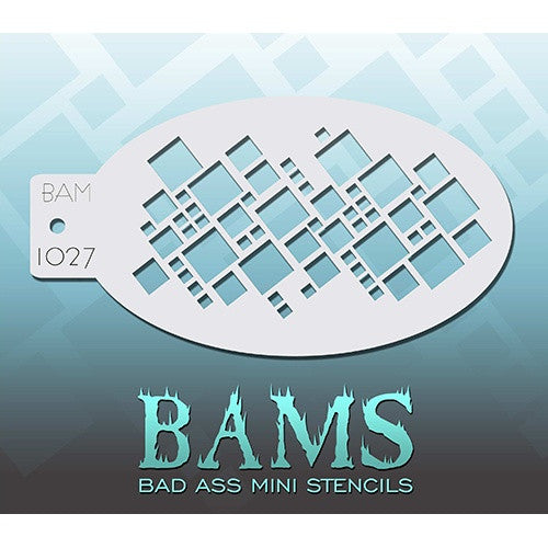 Bad Ass Mini Stencils - Squares (BAM1027)