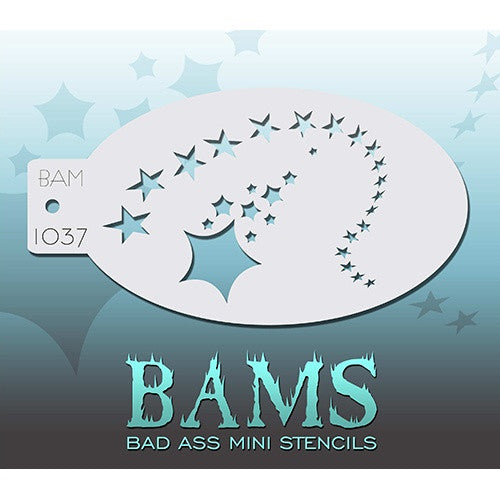 Bad Ass Mini Stencils - Shooting Stars (BAM1037)