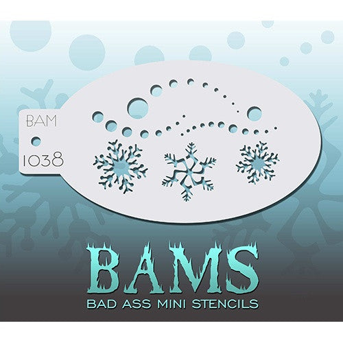 Bad Ass Mini Stencils - Snowy (BAM1038)