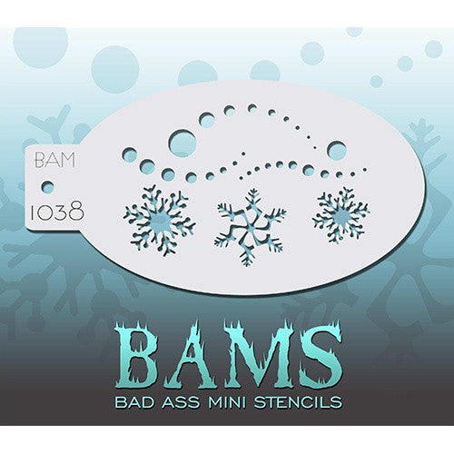 Bad Ass Mini Stencils - Snowy (BAM1038)