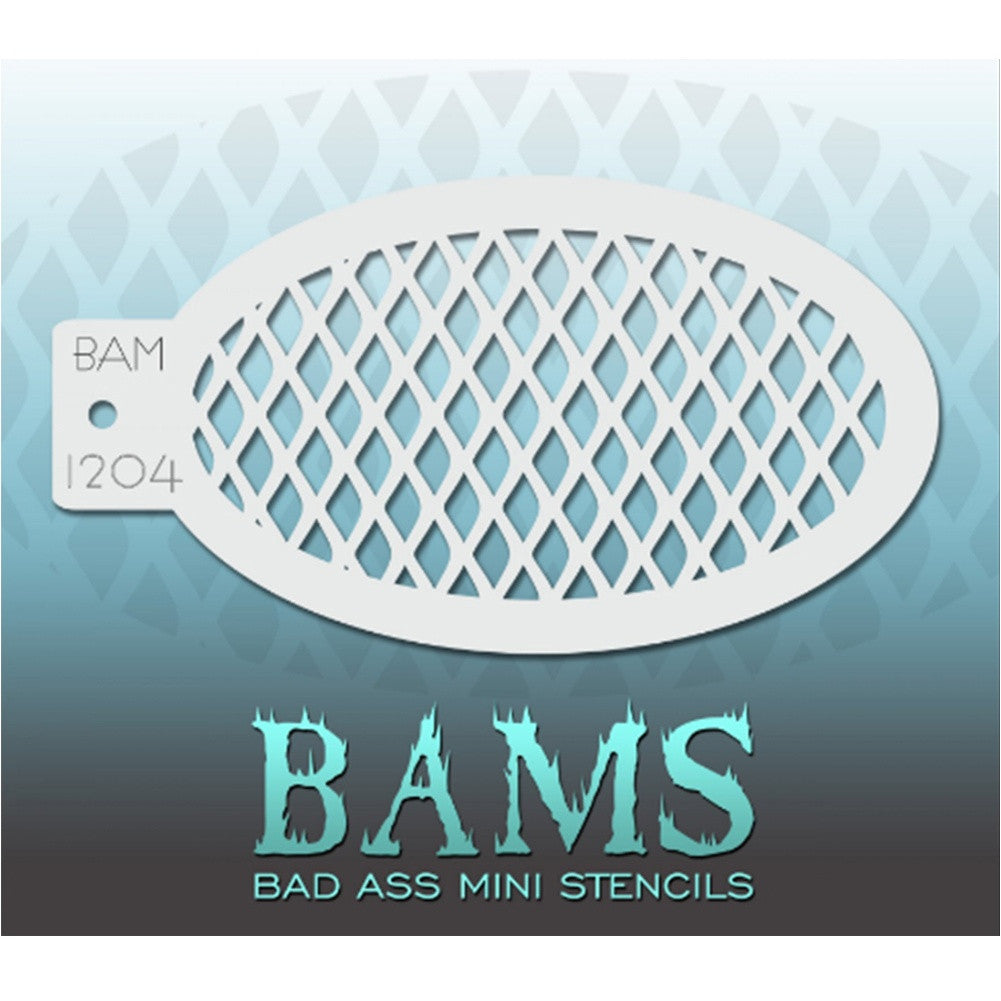 Bad Ass Mini Stencils - Fishnet (BAM 1204)