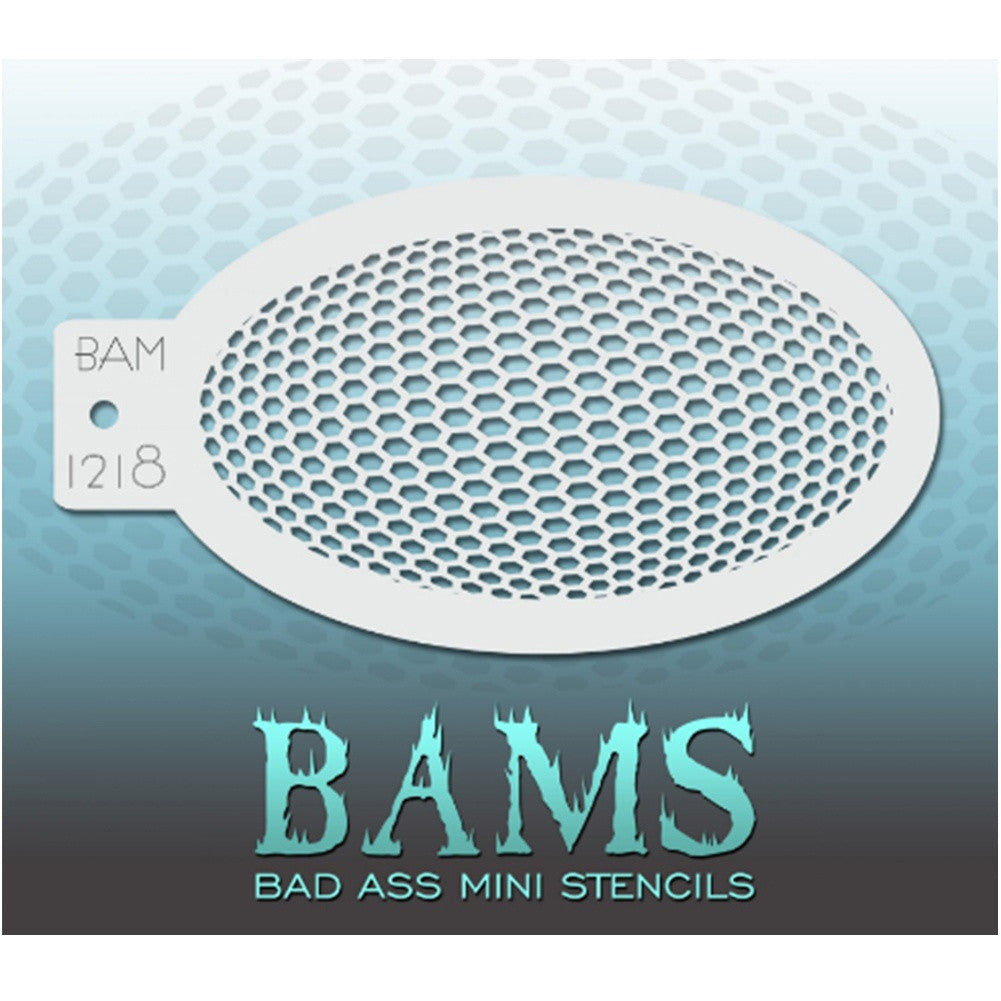 Bad Ass Mini Stencils - Tiny Hexagons (BAM 1218)