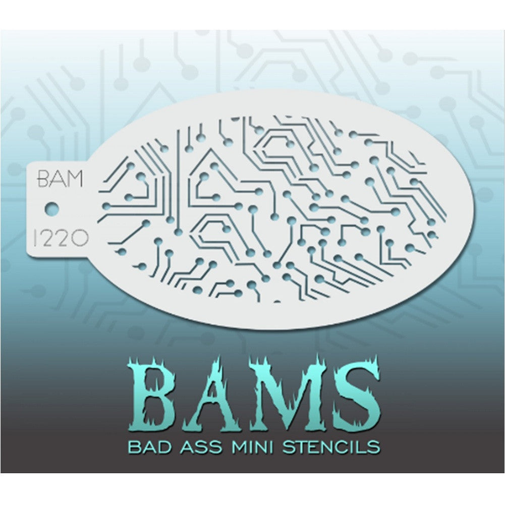 Bad Ass Mini Stencils - Circuits (BAM 1220)