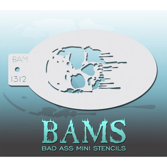BAMS Bad Ass Mini Stencil for Body Painting - Flames