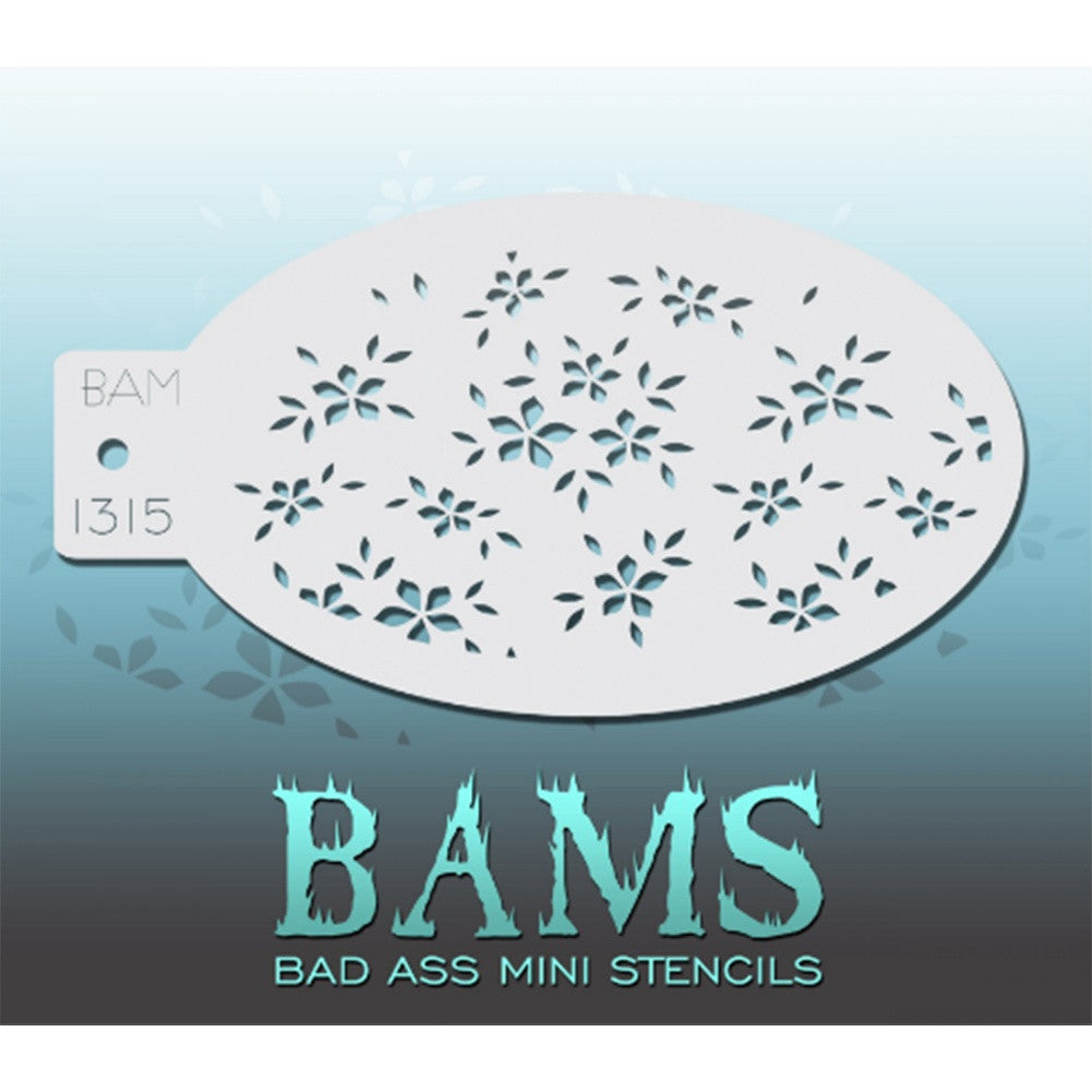 Bad Ass Mini Stencils - Little Flowers (BAM 1315)