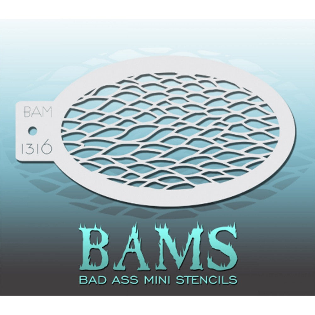 Bad Ass Mini Stencils - Scales ( BAM 1316)