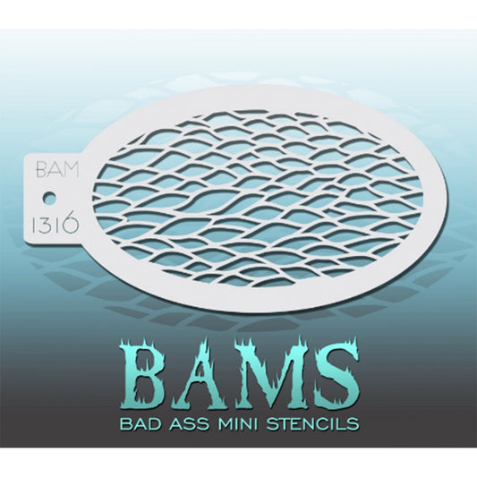 Bad Ass Mini Stencils - Scales ( BAM 1316)