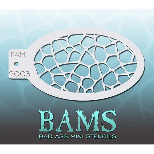 Bad Ass Mini Stencils - Turtle Shell (BAM2003)