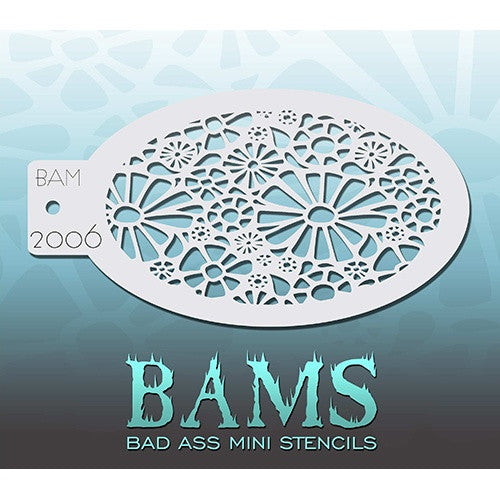 Bad Ass Mini Stencils - Daisies (BAM2006)