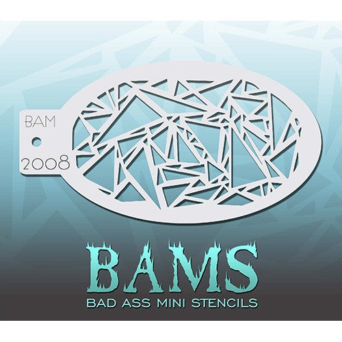 Bad Ass Mini Stencils - Prismatic (BAM2008)