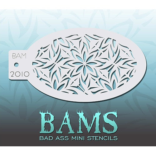 Bad Ass Mini Stencils - Frozen Flowers (BAM2010)