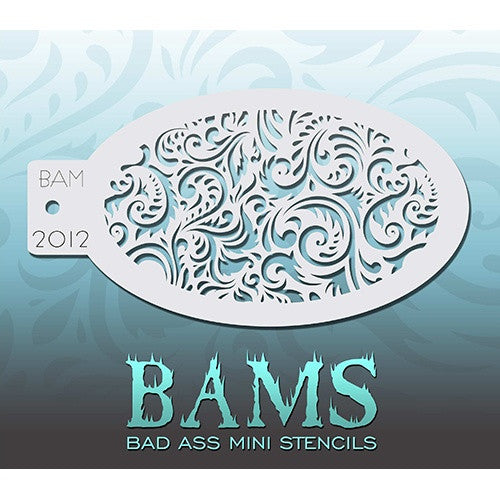 Bad Ass Mini Stencils - Paisley (BAM2012)