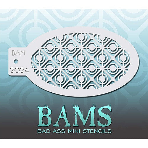 Bad Ass Mini Stencils - Retro Circles (BAM2024)