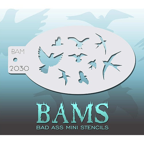 Bad Ass Mini Stencils - The Birds (BAM2030)
