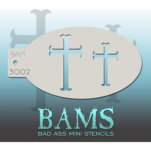Bad Ass Mini Stencils - Crosses (BAM3002)