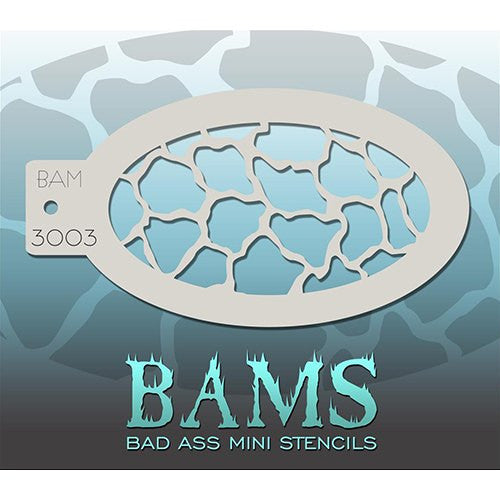 Bad Ass Mini Stencils - Scales/Giraffe (BAM3003)