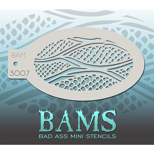 Bad Ass Mini Stencils - Scaly Skin (BAM3007)