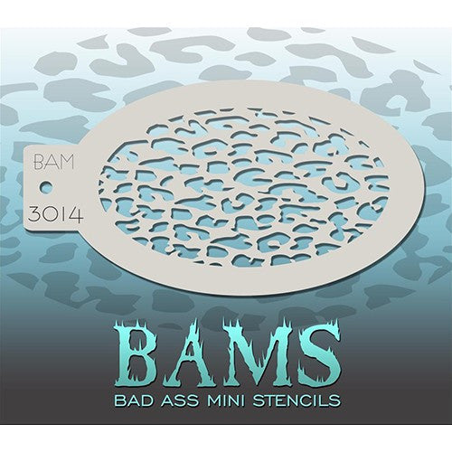 Bad Ass Mini Stencils - Small Leopard (BAM3014)