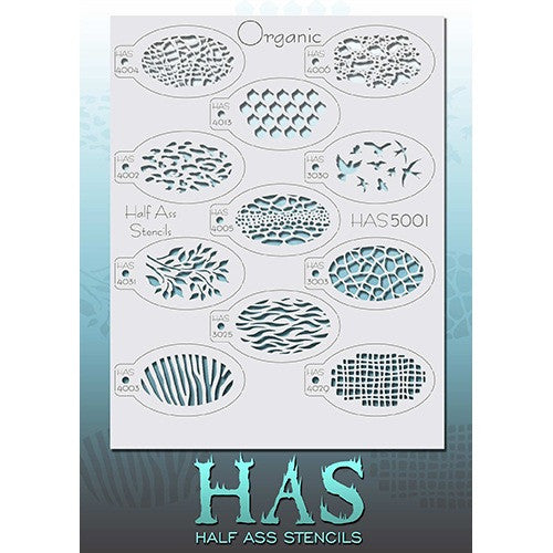 Half Ass Stencils - Organic (HAS5001)