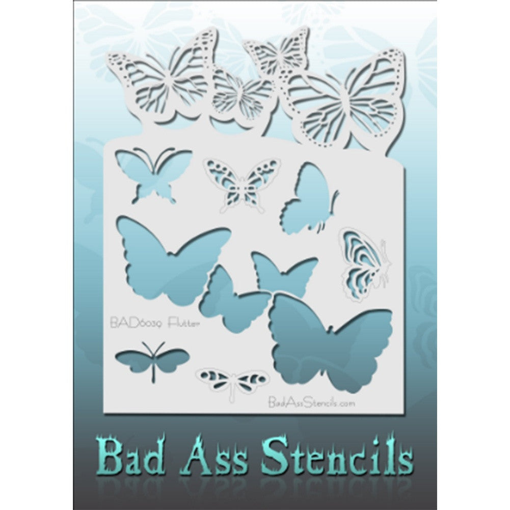 Bad Ass Full Size Stencils - Flutter (BAD6039)