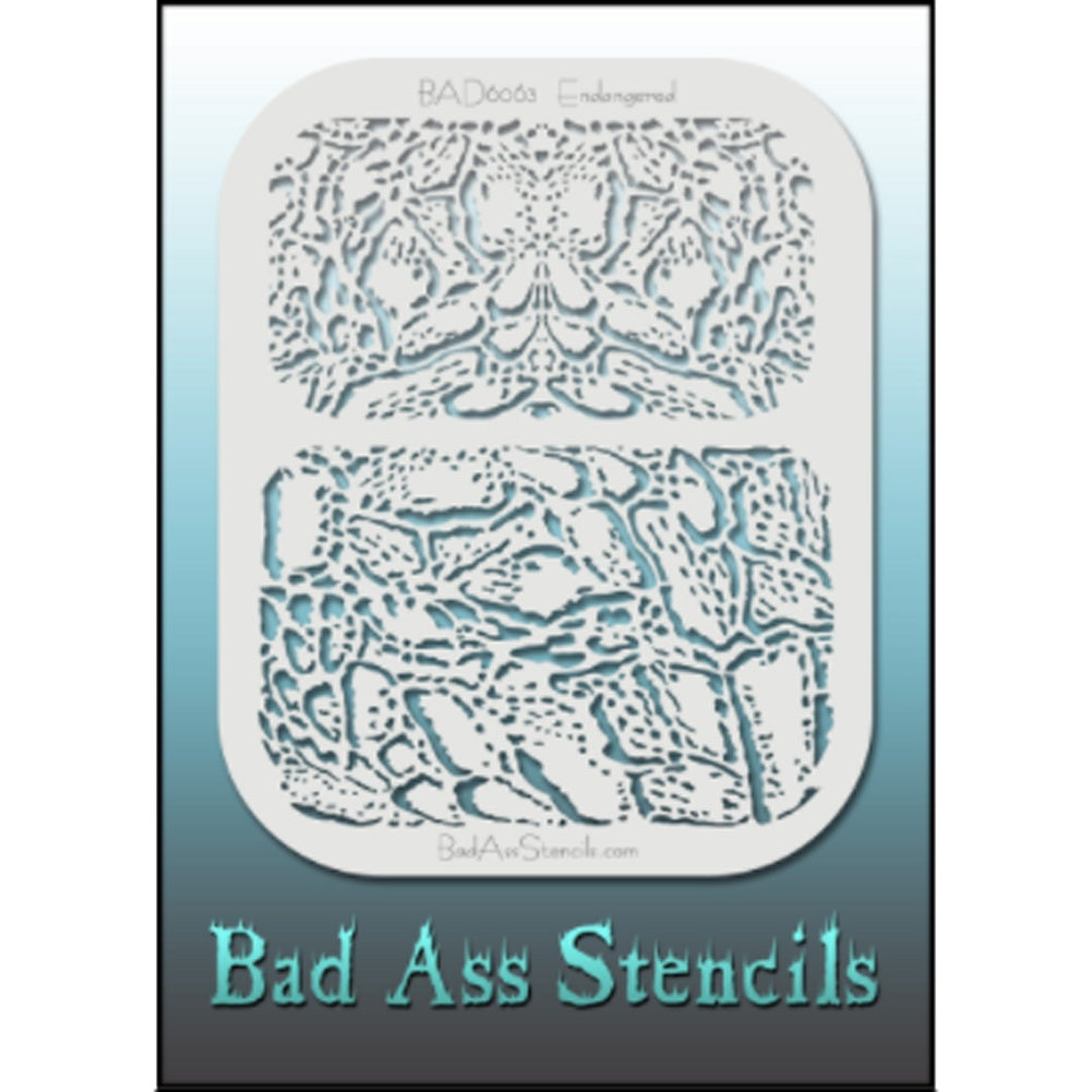 Bad Ass Full Size Stencils - Endangered (BAD6063)