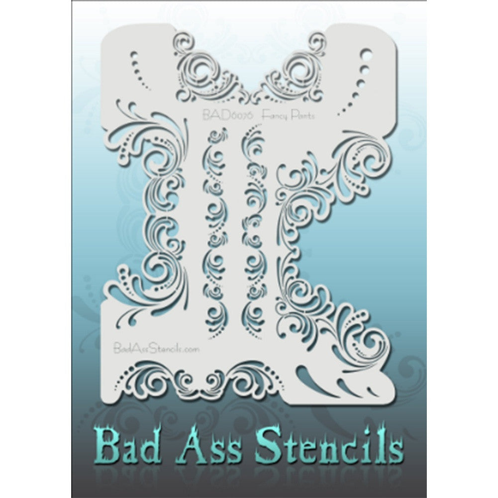 Bad Ass Full Size Stencils - Fancy Pants (BAD6076)