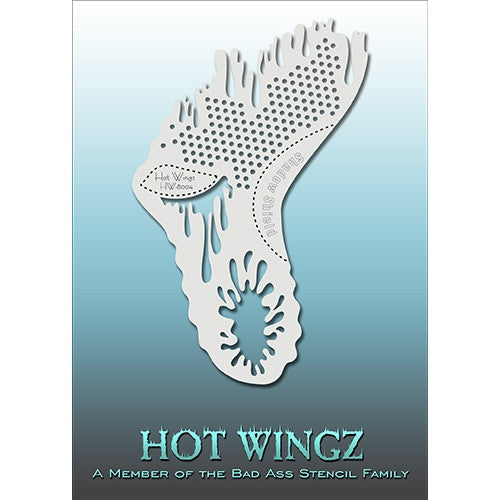 Bad Ass Hot Wingz Stencils - Dots and Drips (HOTWING8004)