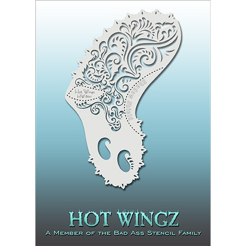 Bad Ass Hot Wingz Stencils - Fancy Swirls (HOTWING8011)