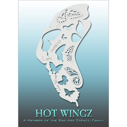 Bad Ass Hot Wingz Stencils - Light (HOTWING8013)