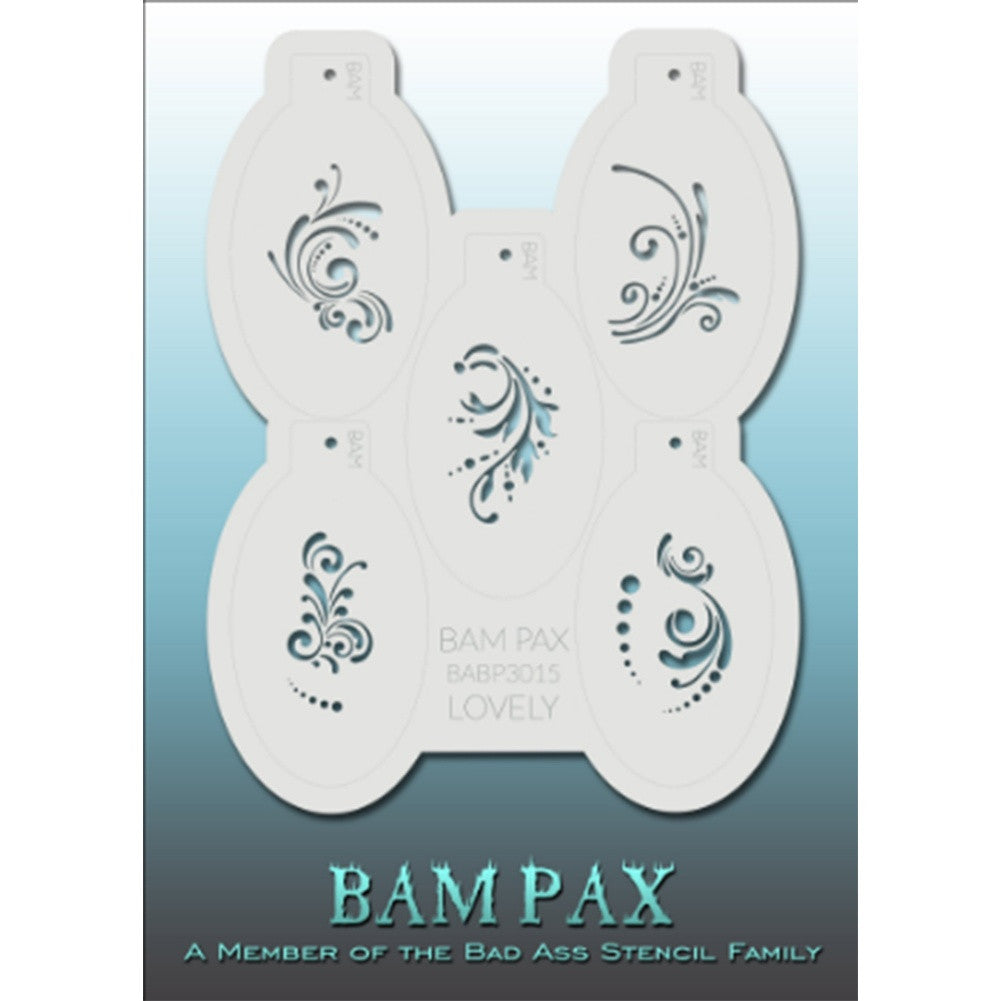 BAM PAX Stencils - Lovely (BABP 3015)