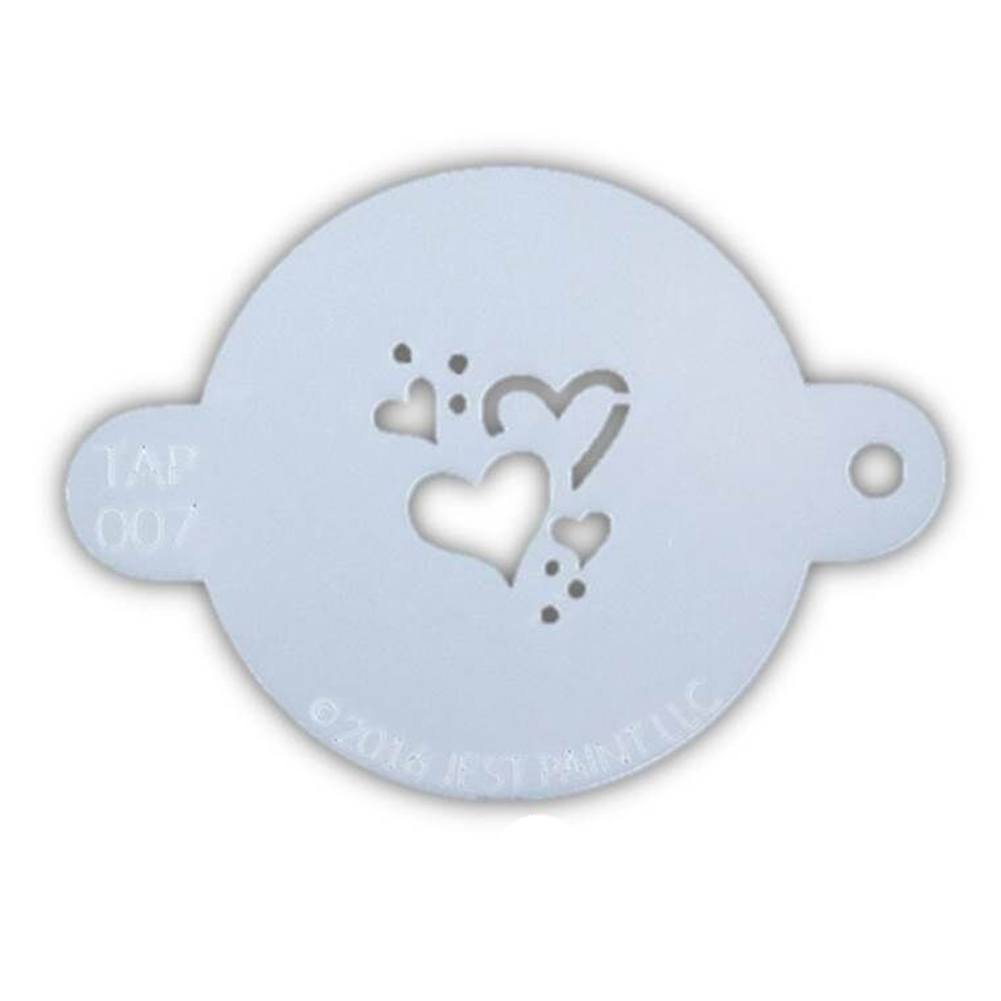 TAP Face Paint Stencil - Hearts (007)