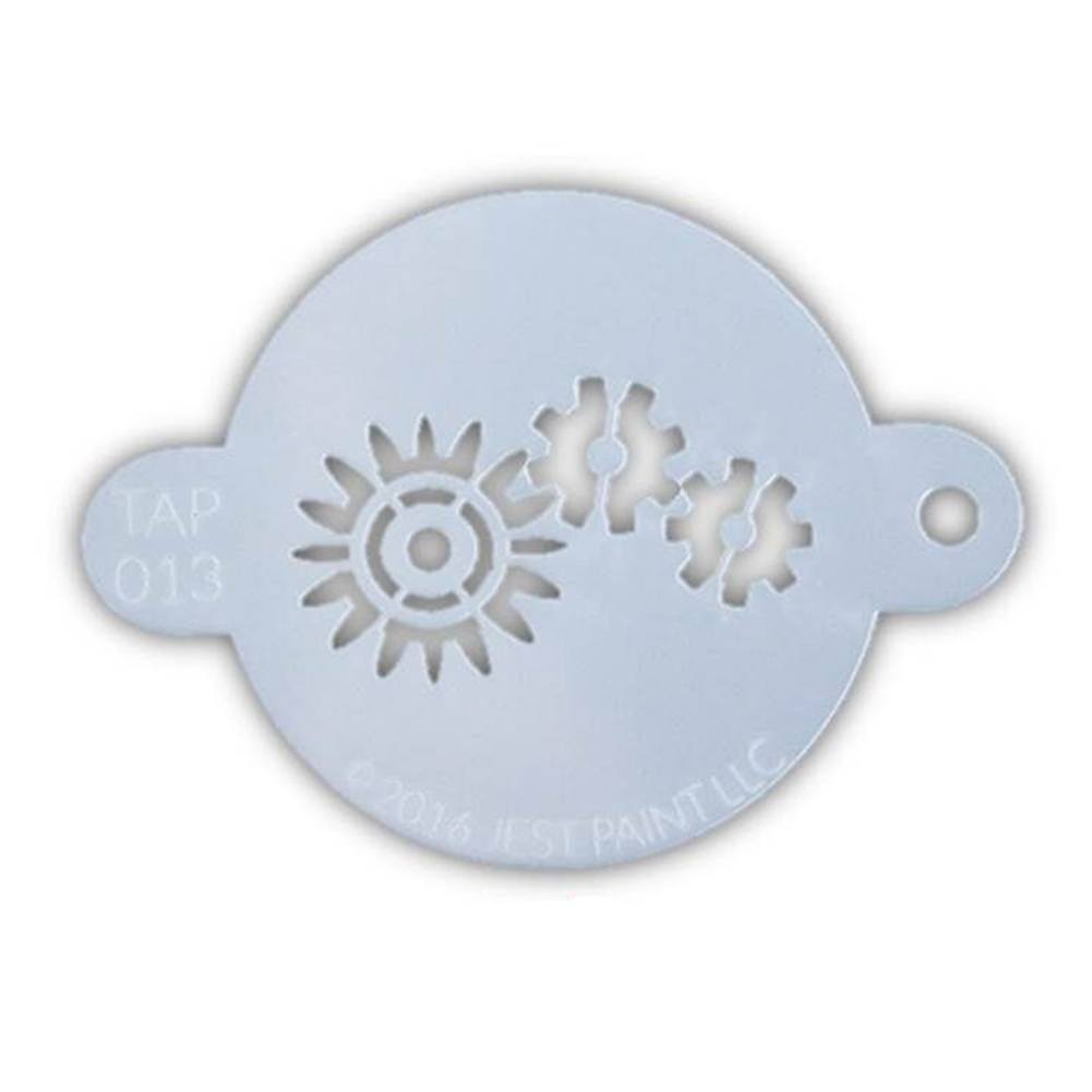 TAP Face Paint Stencil - Robotic Gears (013)