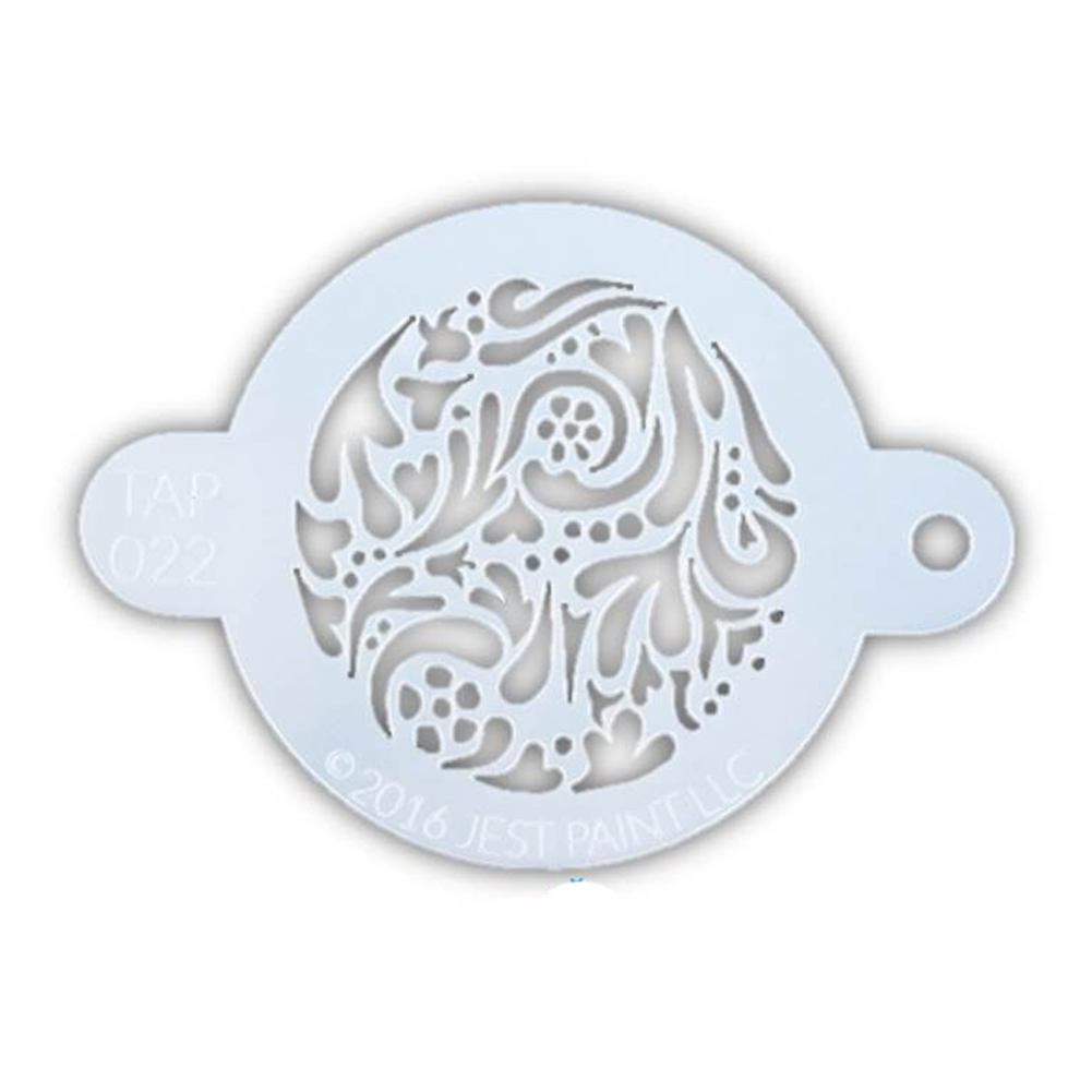 TAP Face Paint Stencil - Swirly (022)