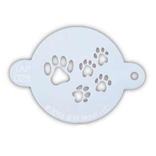 TAP Face Paint Stencil - Paw Prints (023)