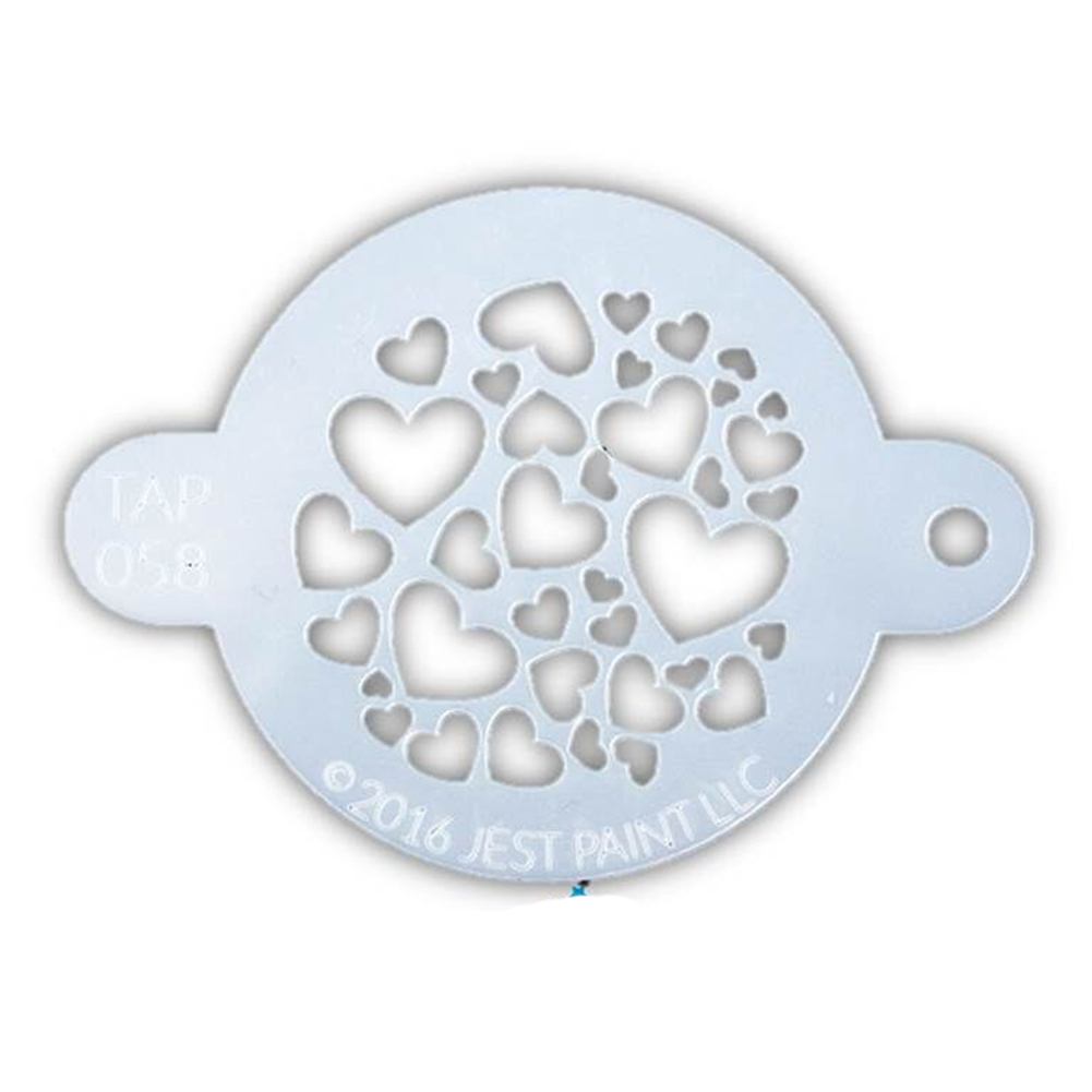 TAP Face Paint Stencil - Sweet Hearts (058)