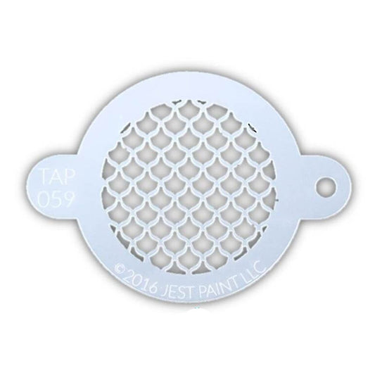 TAP Face Paint Stencil - Fish Scales (059)