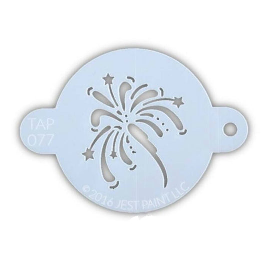 TAP Face Paint Stencil - Fancy Fireworks (077)