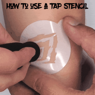 TAP Face Paint Stencil - Unicorn Horn Swirl (104)