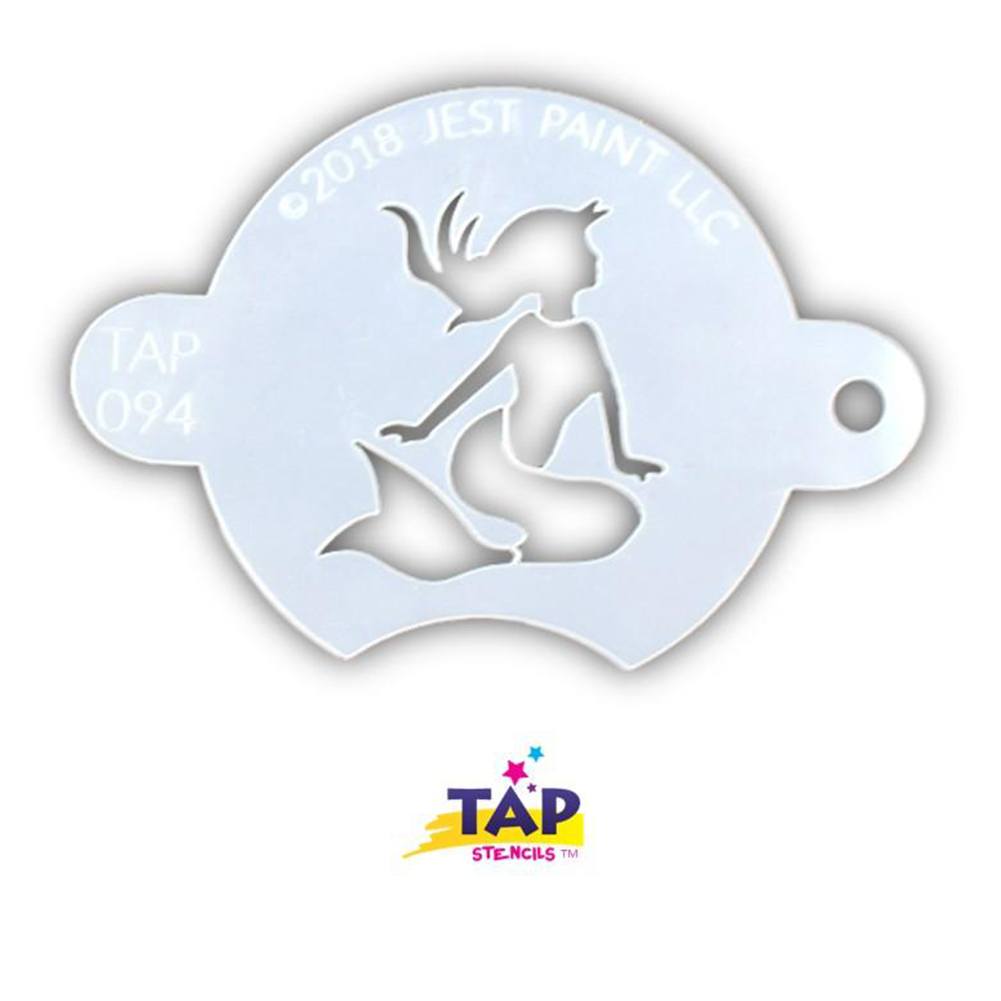 TAP Face Paint Stencil - Sun Bathing Mermaid (094)