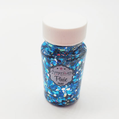 Amerikan Body Art Midnight Blue Pixie Paint Glitter Gel (Limited Edition 1.3 oz)