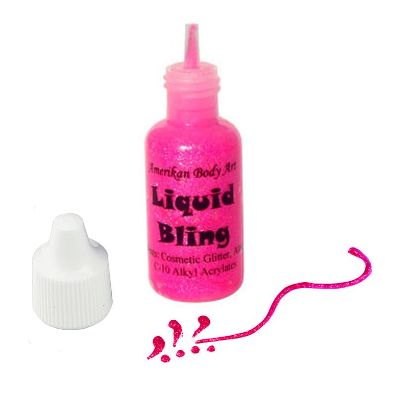 Amerikan Body Art Liquid Bling - Electric Pink (0.5 oz)