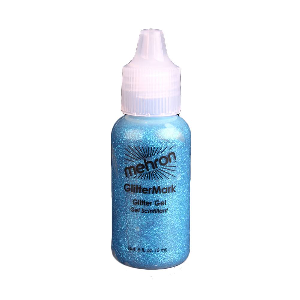 Mehron GlitterMark Liquid Glitter - Pastel Blue PB (0.5 oz)
