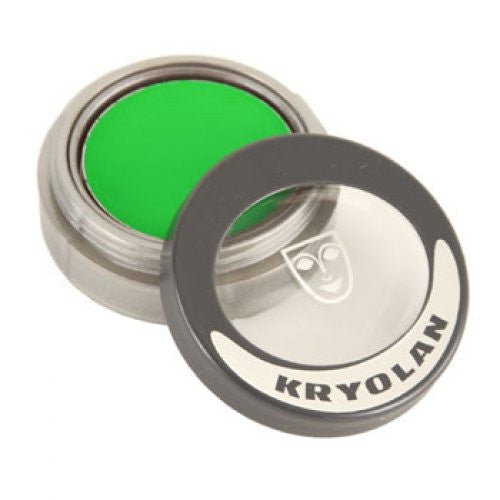 Kryolan Pressed Powder UV Dayglow Green (0.08 oz/2.5 gm)