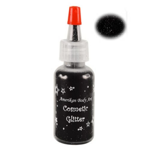 Amerikan Body Art Opaque Glitter - Jet Black (0.5 oz)