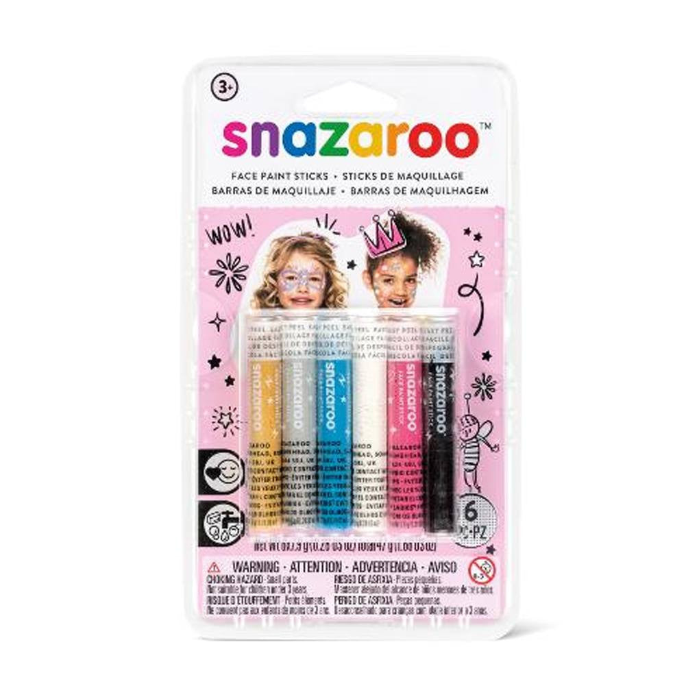 Snazaroo Girl's Face Painting Crayons (6 Colors)