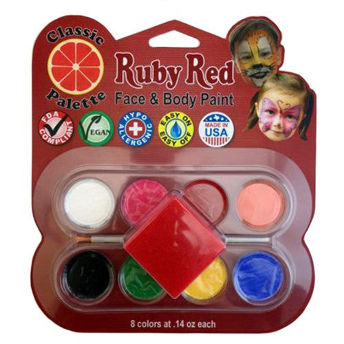 Ruby Red Face Paints - Classic Palette