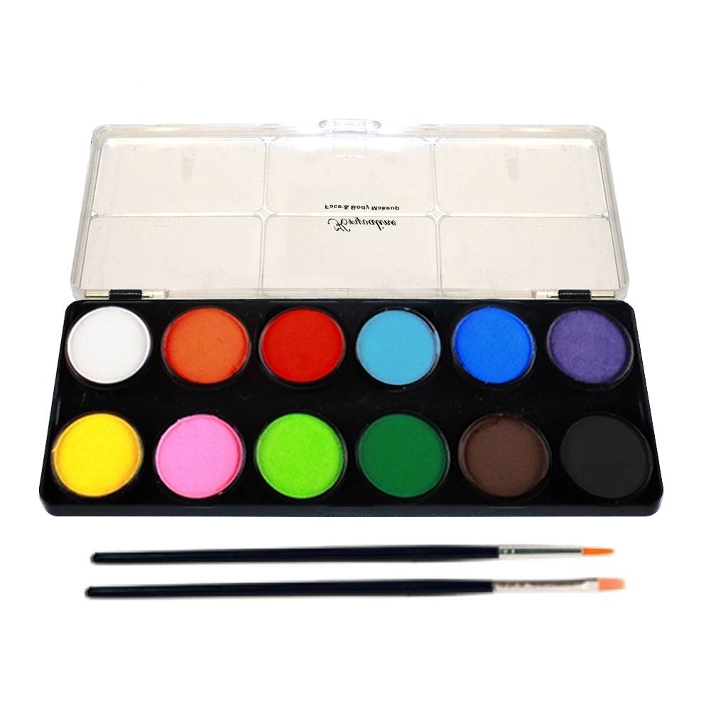 Kryvaline 12 Color Face Paint Palettes - Regular (10 gm) |