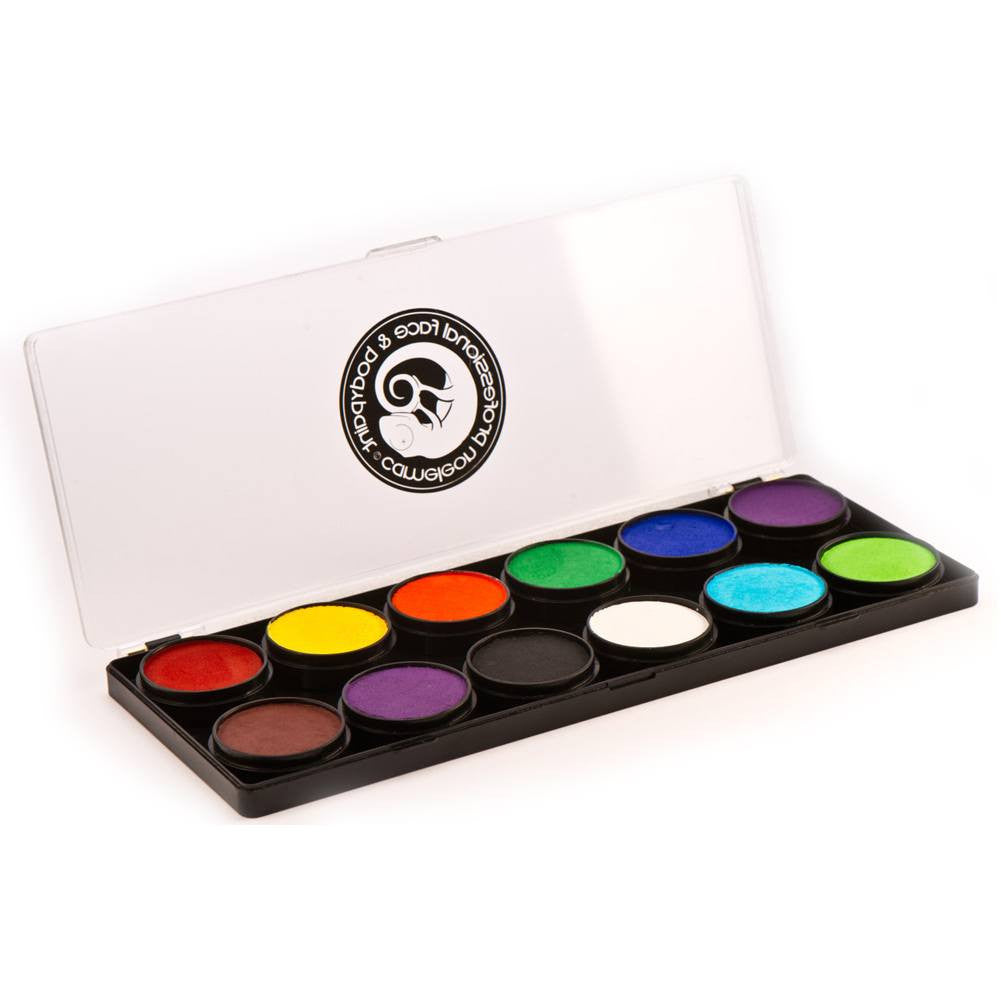 Cameleon 12 Color Face Paint Palettes - Base (10 gm)