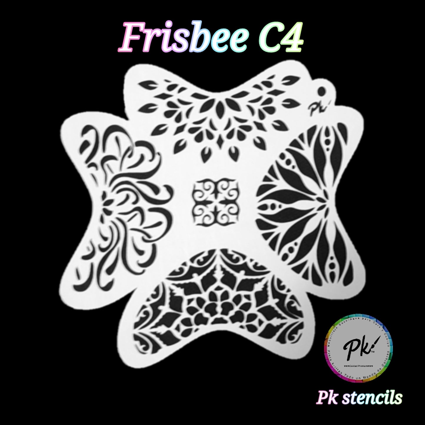 PK Frisbee Stencils - C4- Delicate Crowns