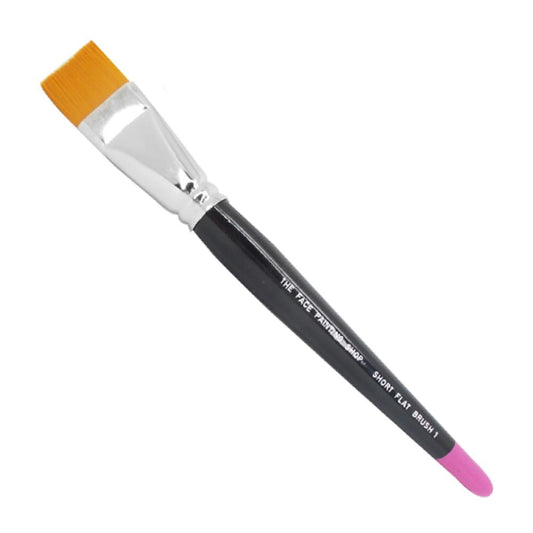 The Face Painting Shop Short Flat Brush (1")